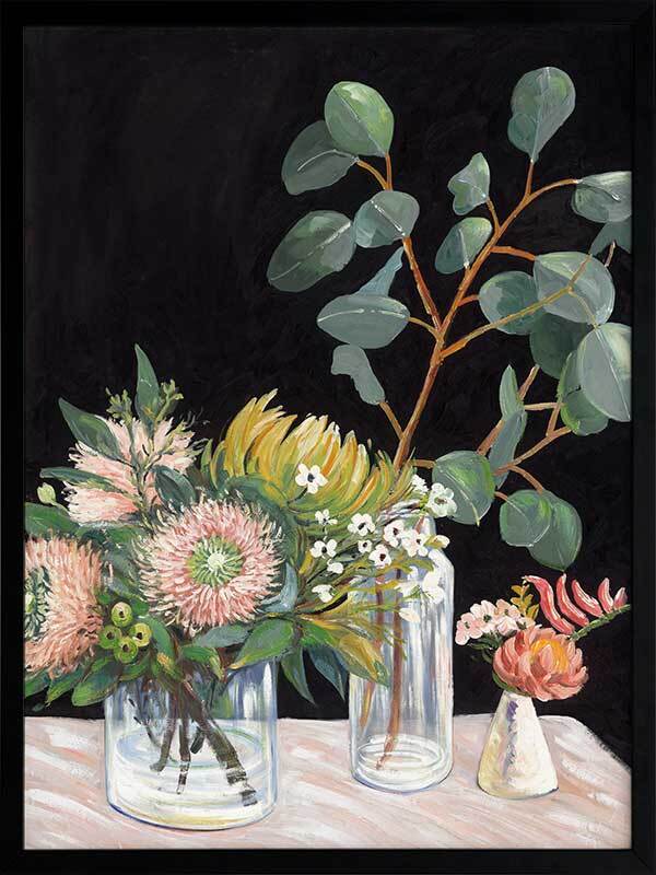 Pastel Flower Framed Art Print