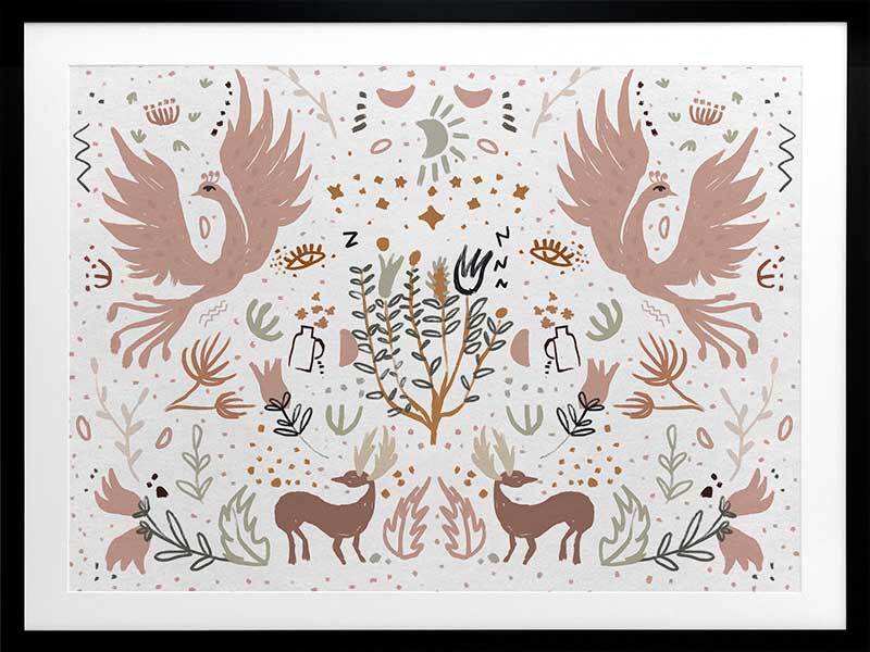 Forest Life Framed Art Print