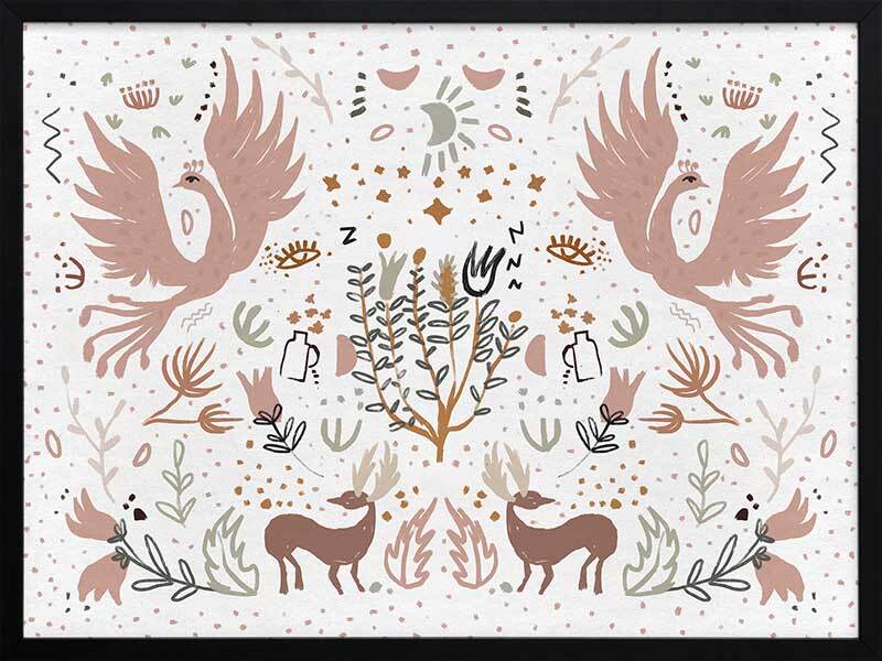 Forest Life Framed Art Print