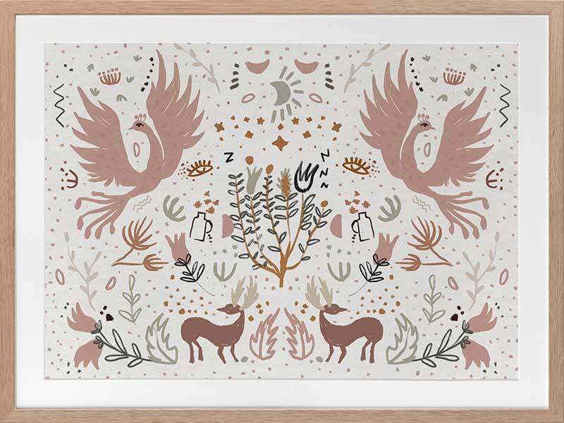 Forest Life Framed Art Print