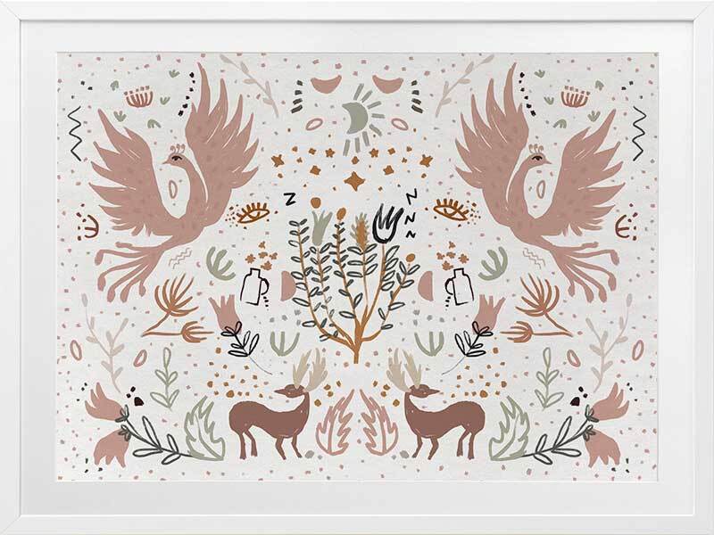 Forest Life Framed Art Print