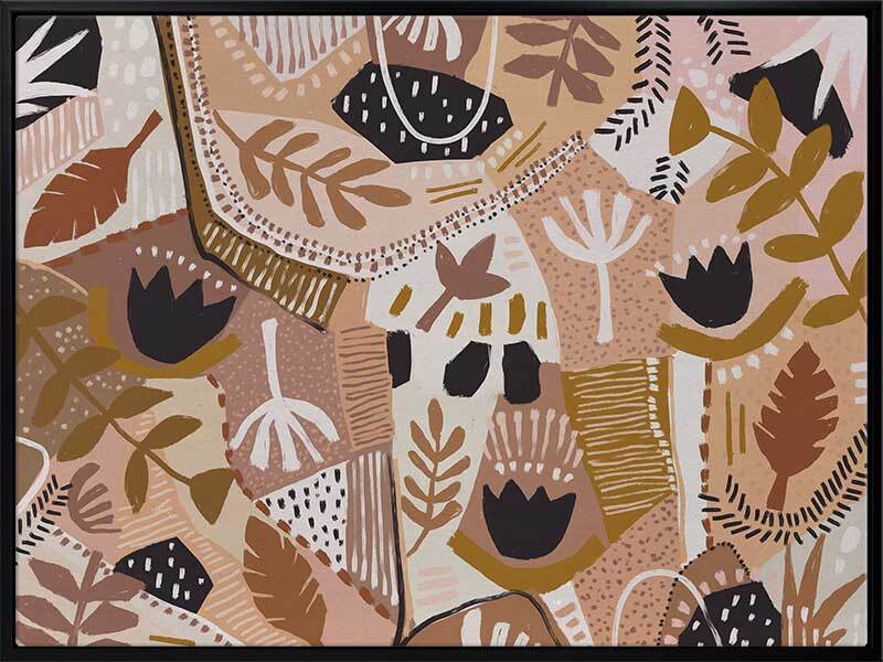 Earthy Patch Canvas Art Print