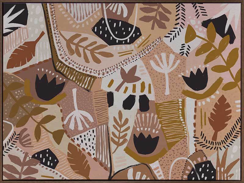 Earthy Patch Canvas Art Print