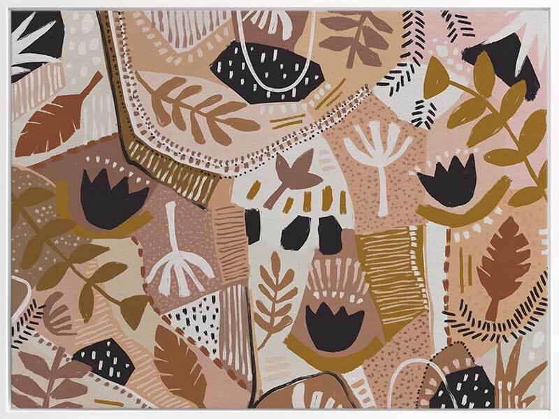 Earthy Patch Canvas Art Print