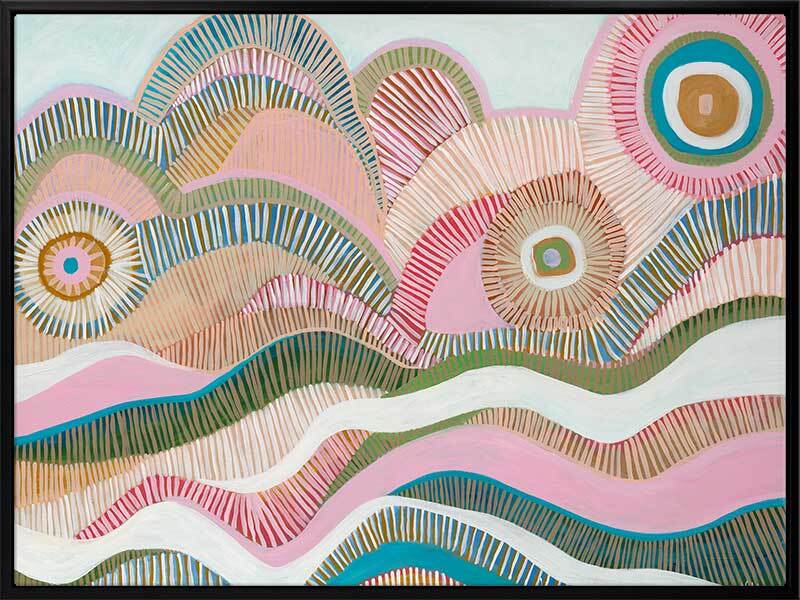 Abstract Waves Canvas Art Print