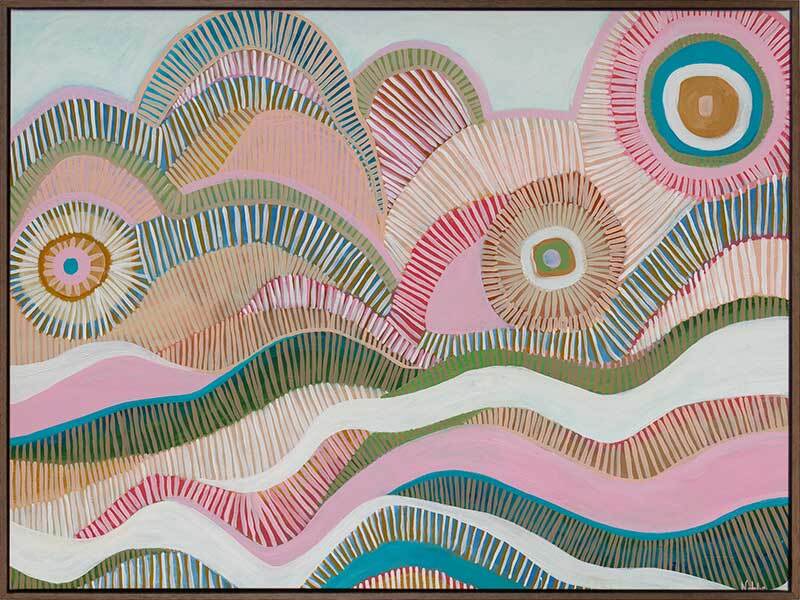 Abstract Waves Canvas Art Print