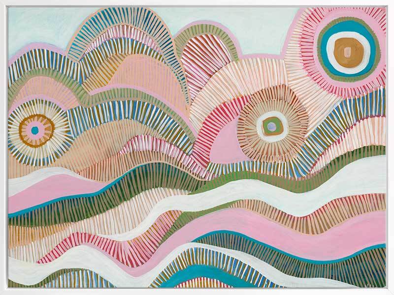 Abstract Waves Canvas Art Print