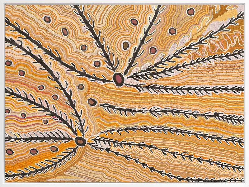 Wakirlpirri Jukurrpa Ochre Canvas Art Print