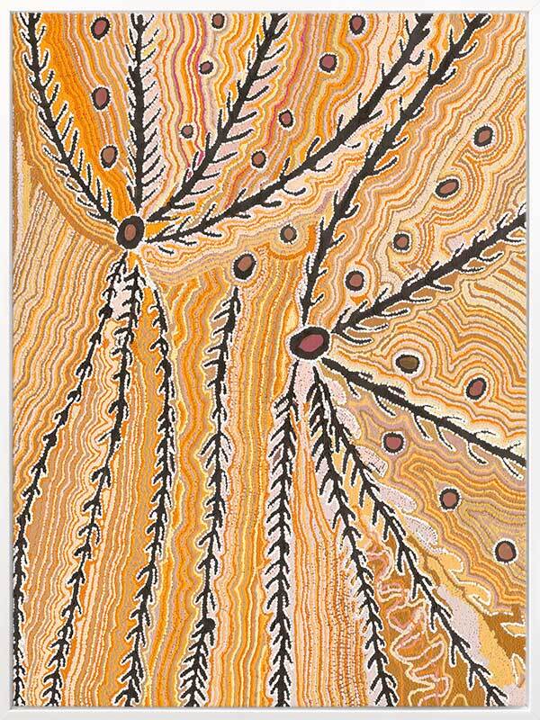 Wakirlpirri Jukurrpa Ochre Canvas Art Print