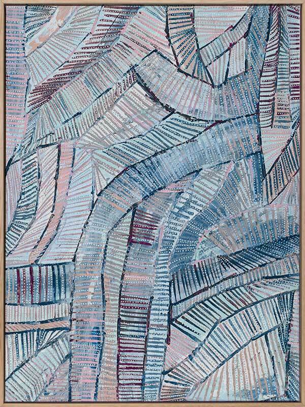 Dhala-bu-nya Bula Blue Canvas Art Print