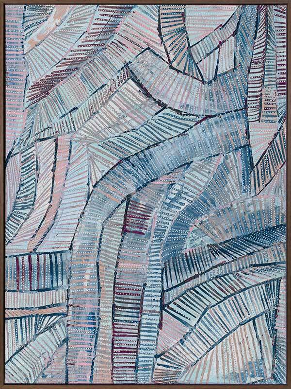 Dhala-bu-nya Bula Blue Canvas Art Print