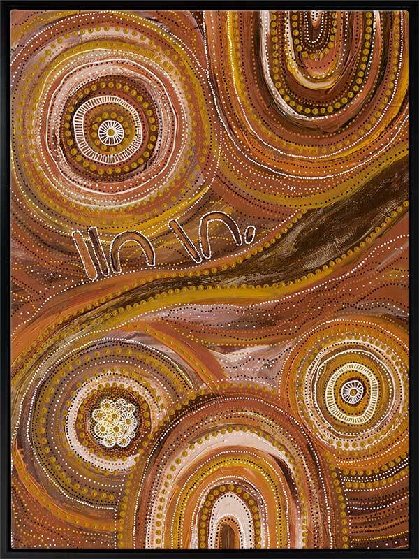 Ngurrbul Dark Canvas Art Print