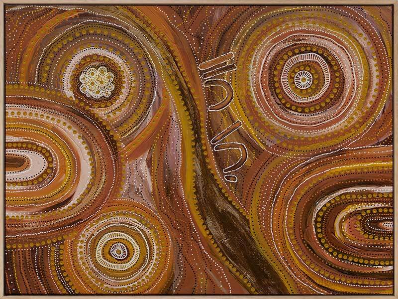 Ngurrbul Dark Canvas Art Print