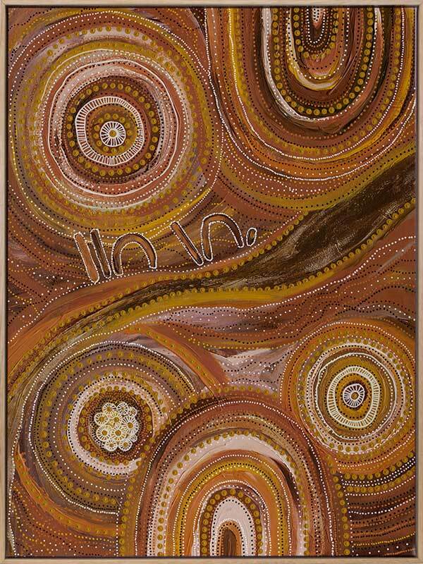 Ngurrbul Dark Canvas Art Print