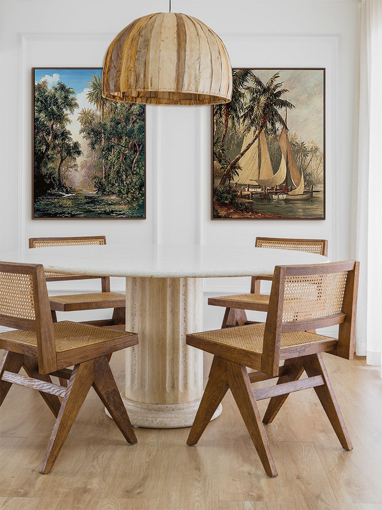 Tropical Lake Canvas Art Print