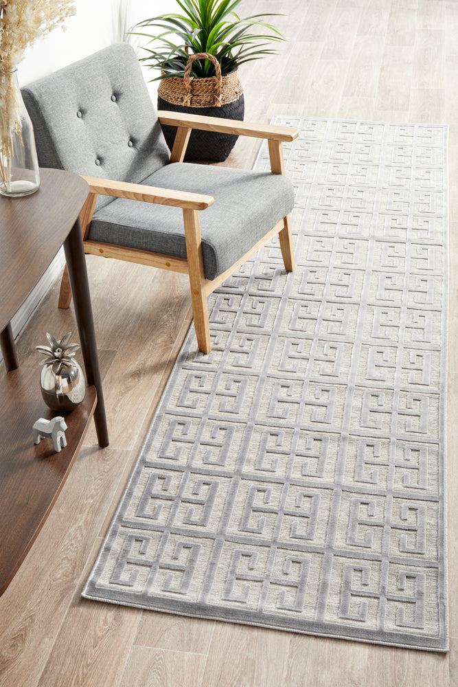 Mid-century Modern Zara Silver Rug