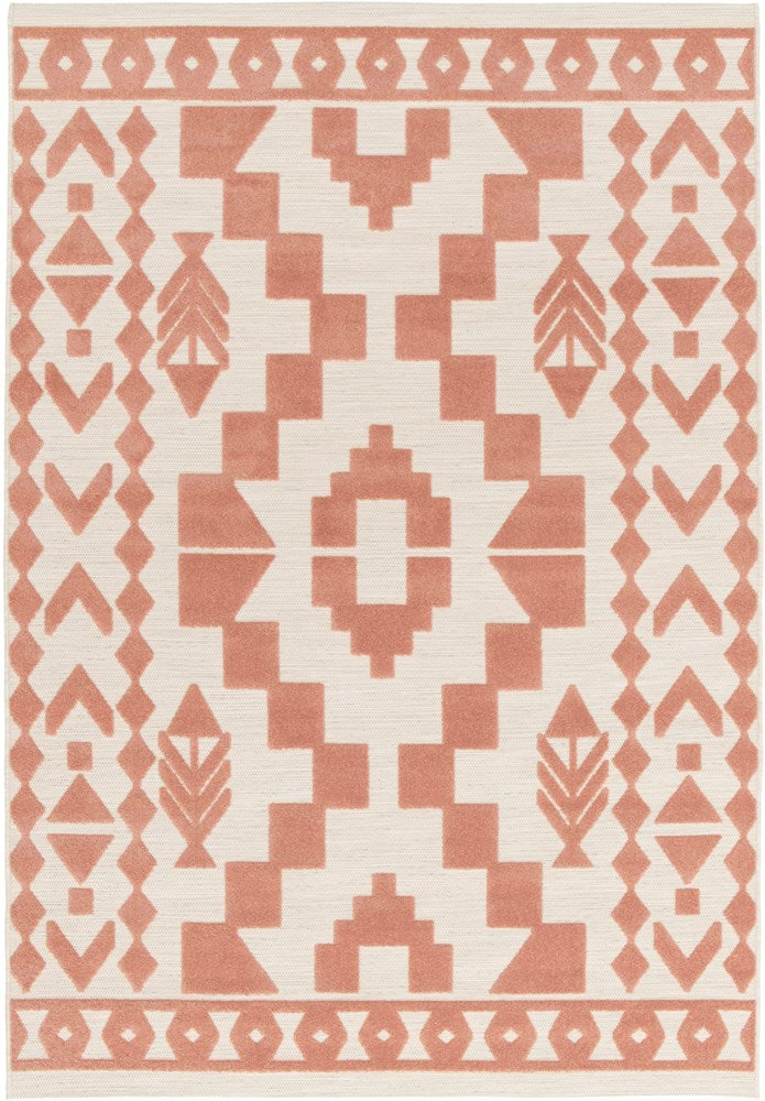 Pico Peach Textured Outdoor Rug