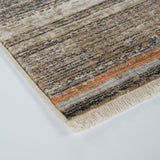 Abstract Linear Tassel Rug