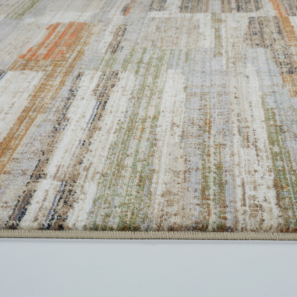 Abstract Linear Tassel Rug