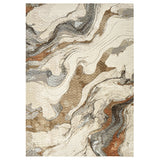 Travertine Flow Marble Abstract Rug