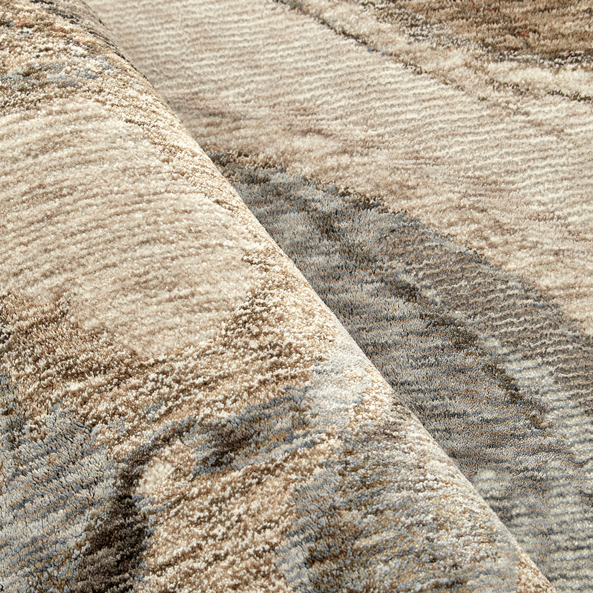Travertine Flow Marble Abstract Rug