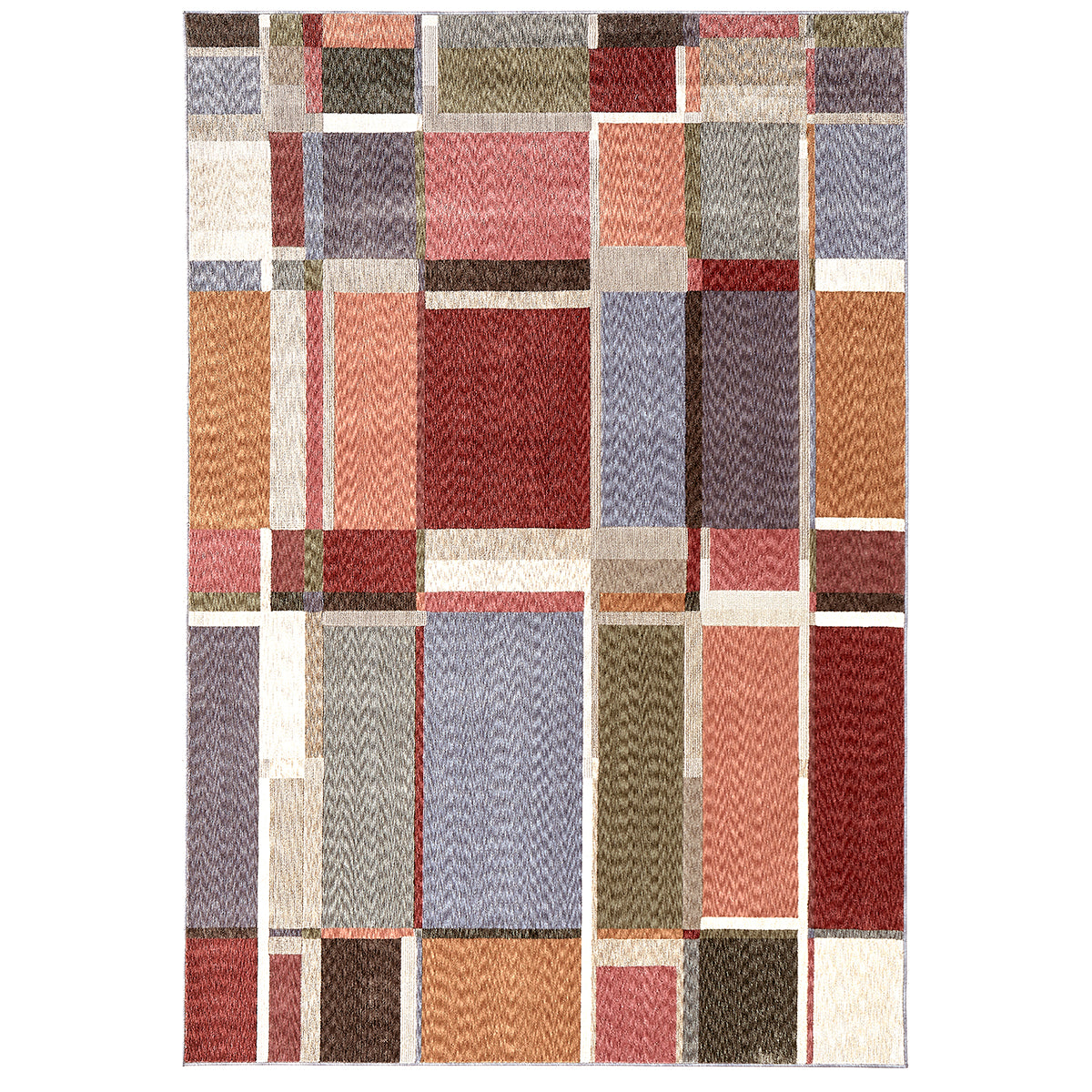 Mondrian Mosaic Colour Block Rug