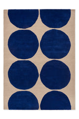 Marimekko Isot Kivet Cobalt Blue Wool Rug