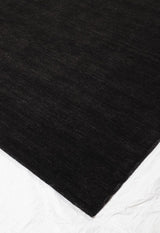 Black Wool Rug