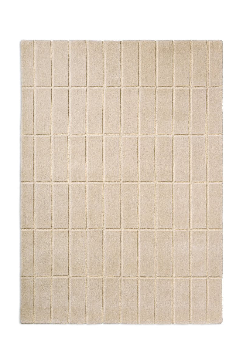 Marimekko Ivory Grid Wool Rug