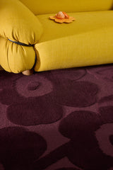 Marimekko Bloom Burgundy Floral Wool Rug
