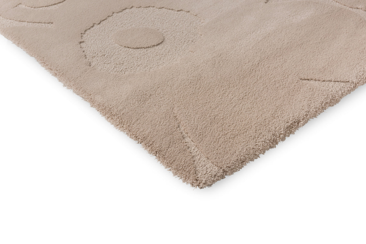 Marimekko Bloom Beige Floral Wool Rug