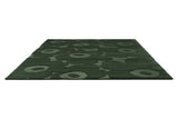 Marimekko Bloom Olive Green Wool Rug