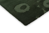 Marimekko Bloom Olive Green Wool Rug