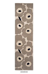 Marimekko Unikko Fawn Beige Floral Wool Rug
