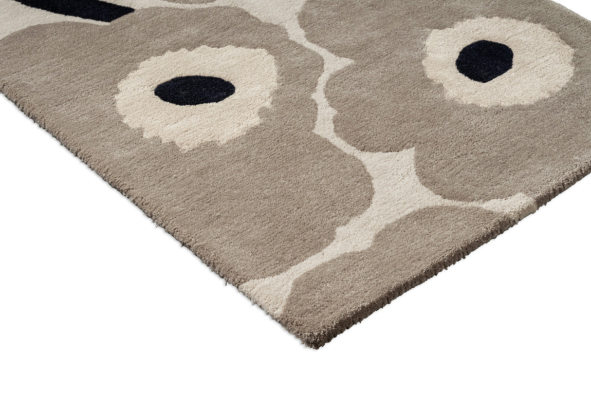 Marimekko Unikko Fawn Beige Floral Wool Rug