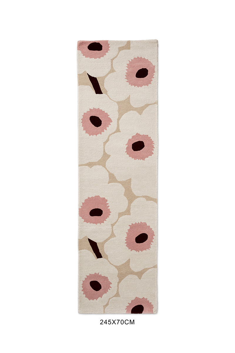 Marimekko Unikko Blush Pink Wool Rug