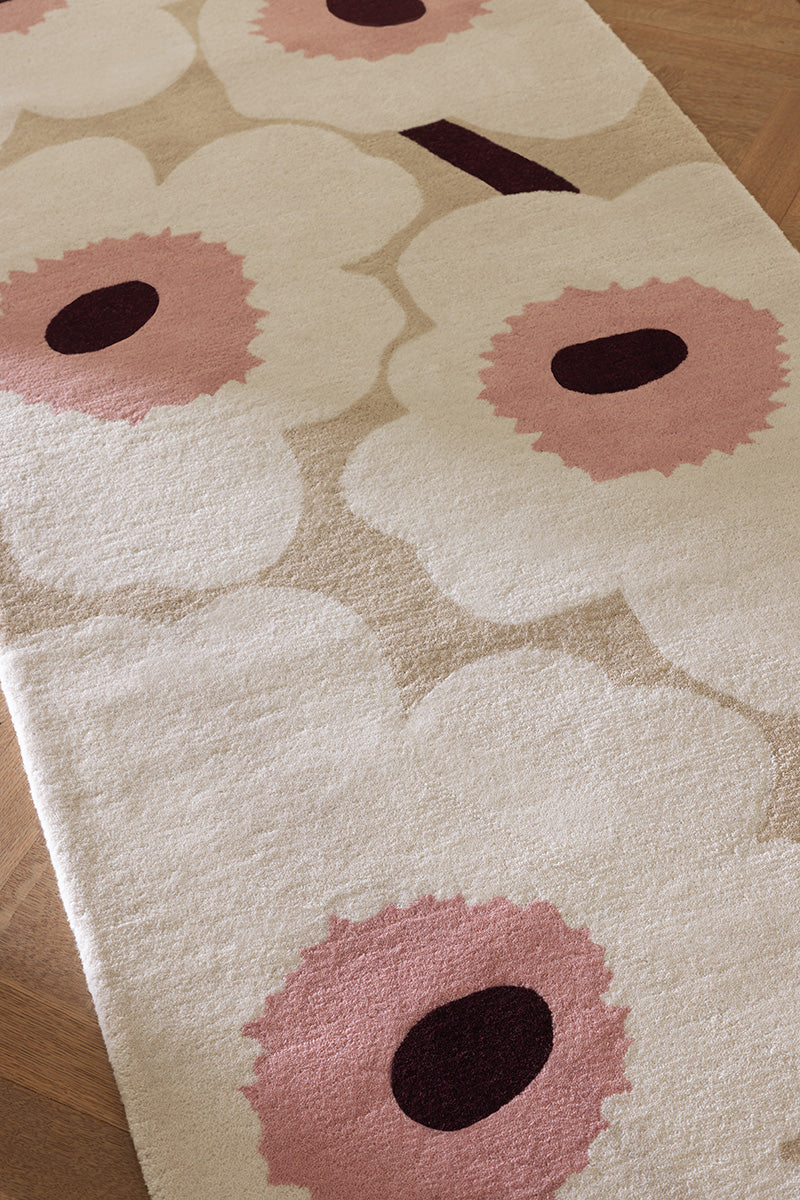 Marimekko Unikko Blush Pink Wool Rug