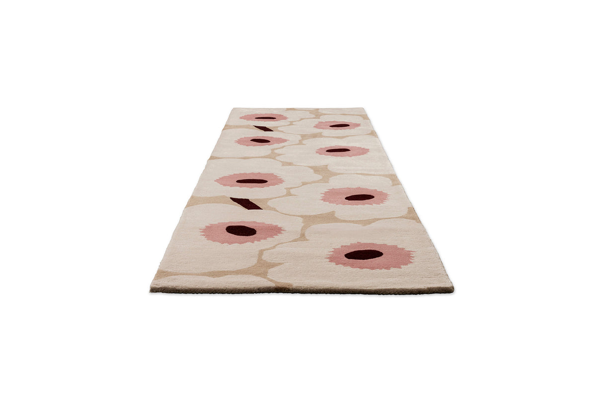 Marimekko Unikko Blush Pink Wool Rug