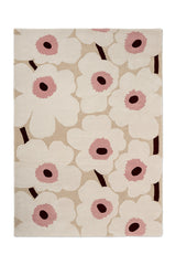 Marimekko Unikko Blush Pink Wool Rug