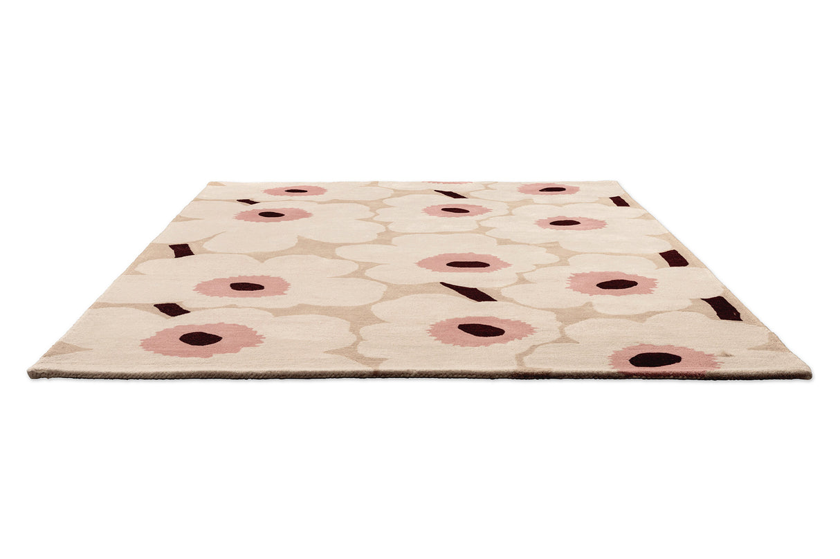 Marimekko Unikko Blush Pink Wool Rug