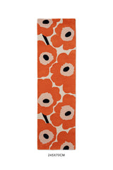Marimekko Unikko Cinnabar Orange Wool Rug