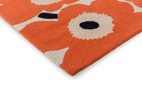 Marimekko Unikko Cinnabar Orange Wool Rug