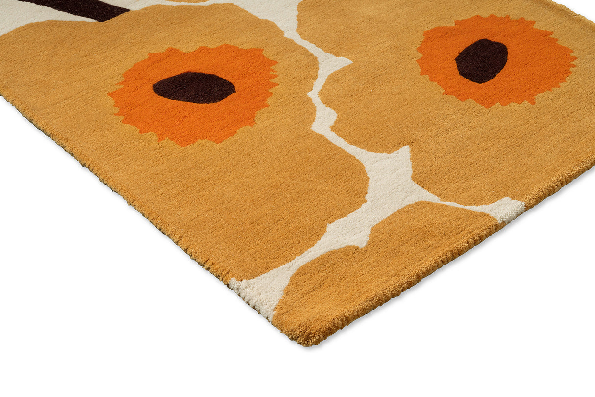 Marimekko Unikko Caramel Honey Wool Rug