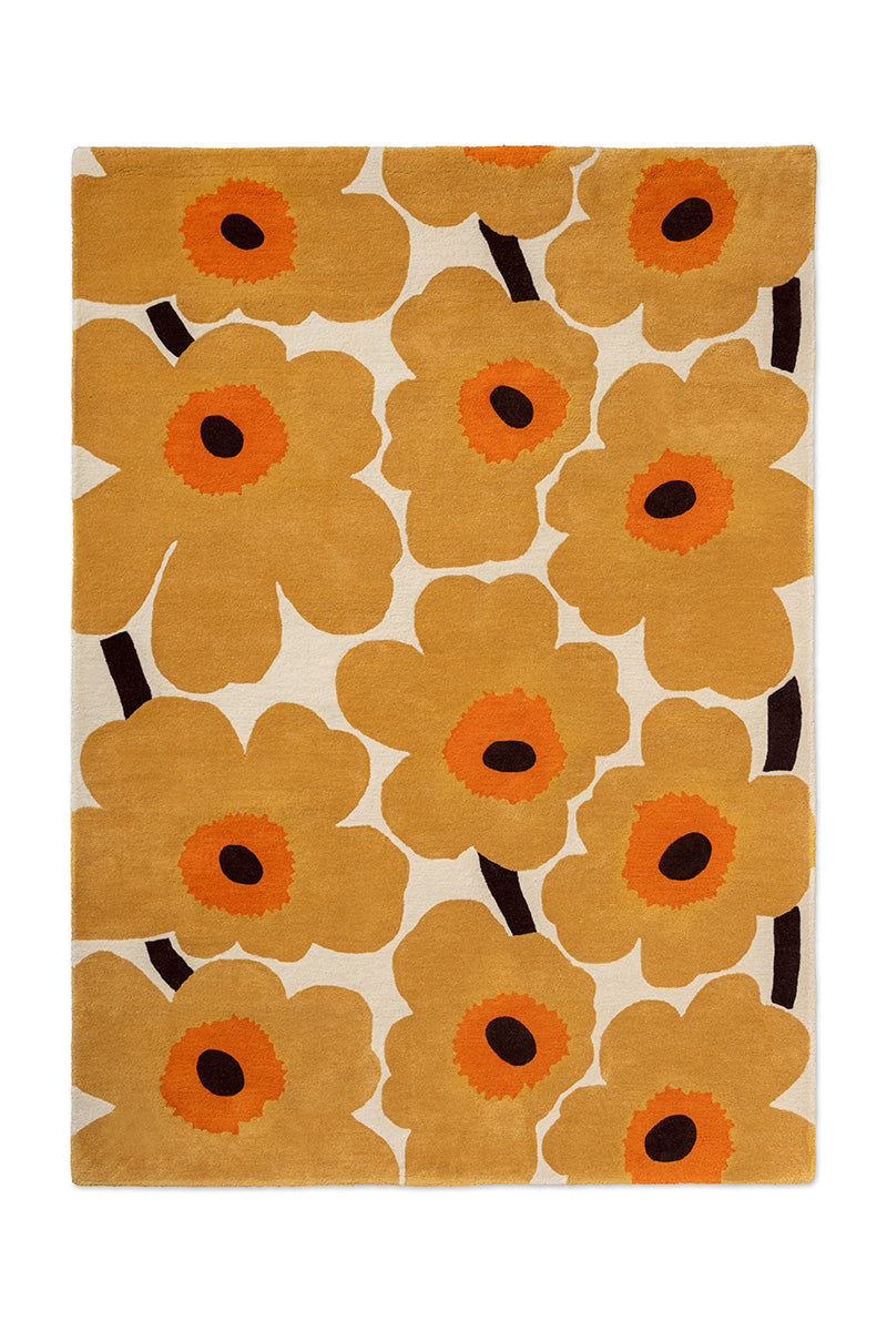 Marimekko Unikko Caramel Honey Wool Rug