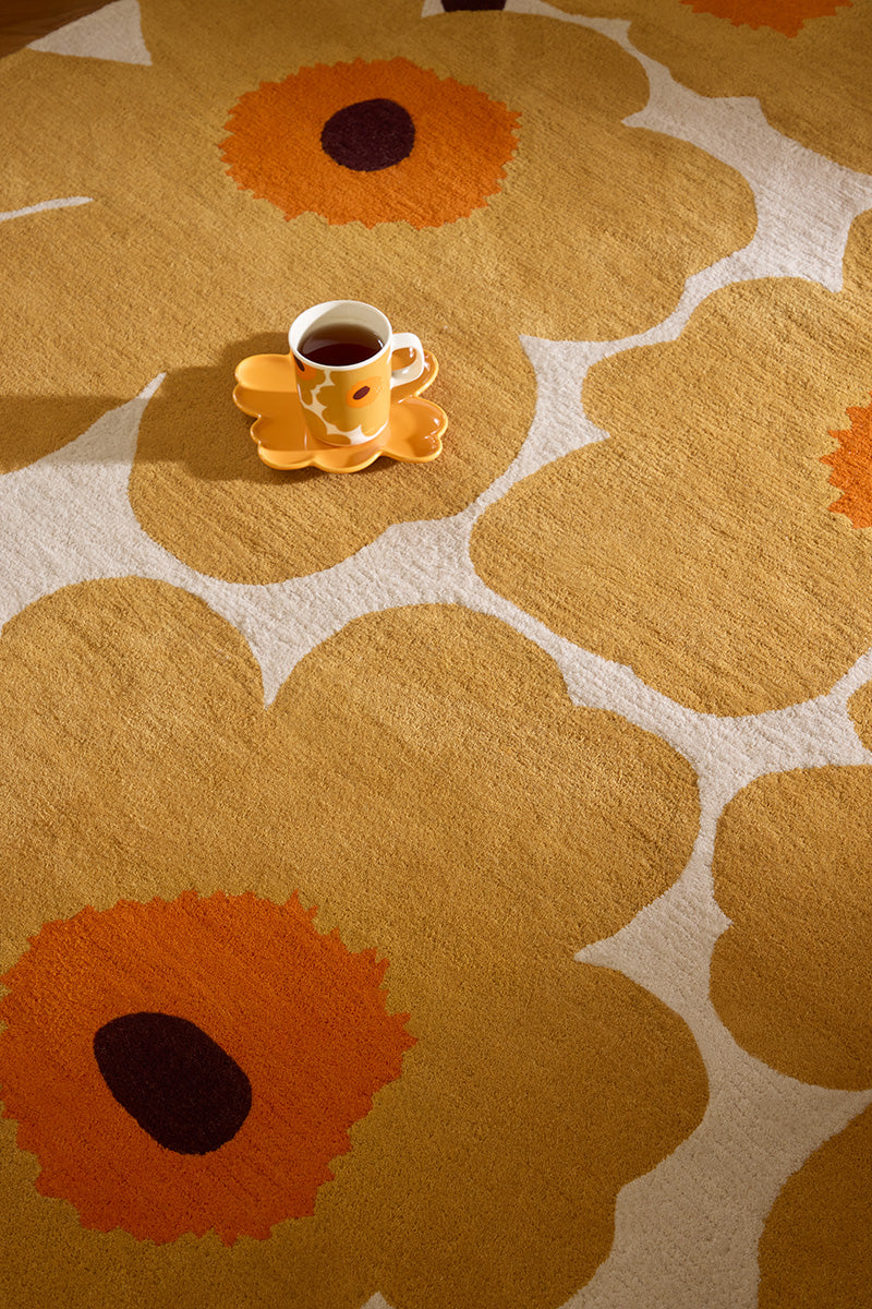 Marimekko Unikko Caramel Honey Wool Rug