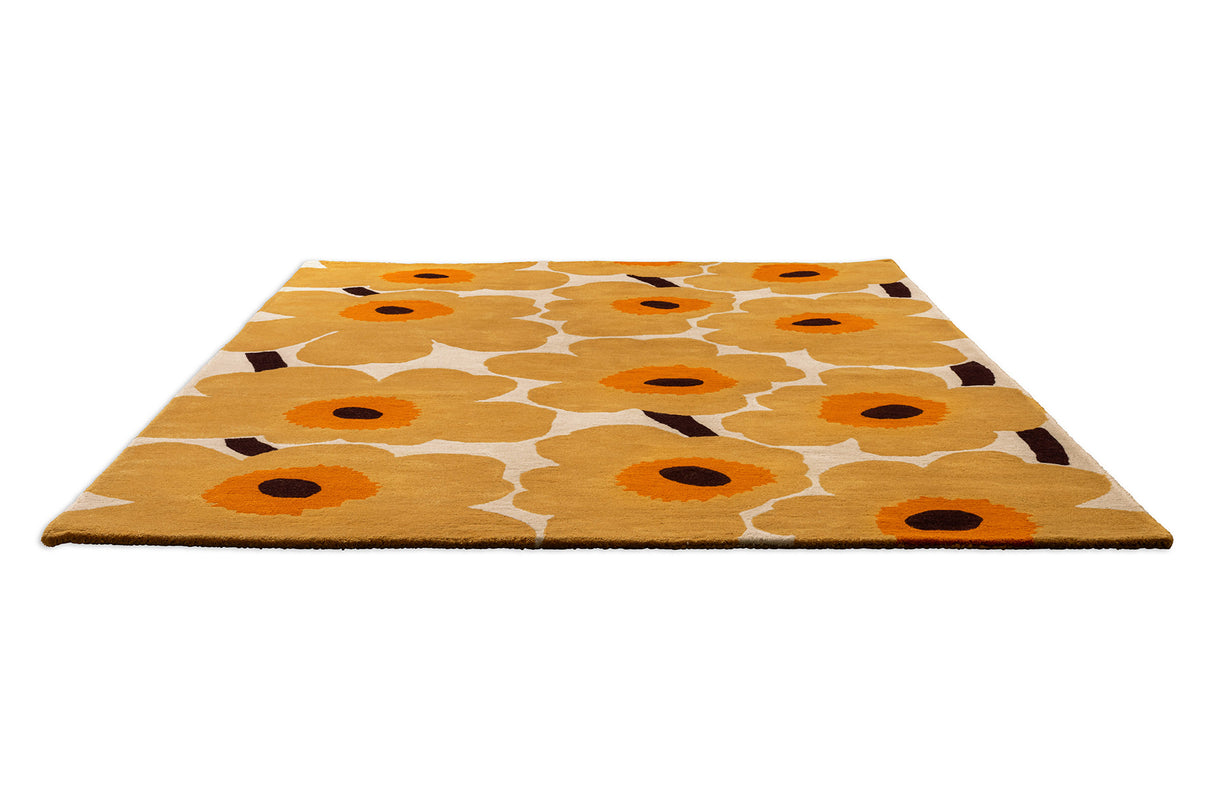 Marimekko Unikko Caramel Honey Wool Rug
