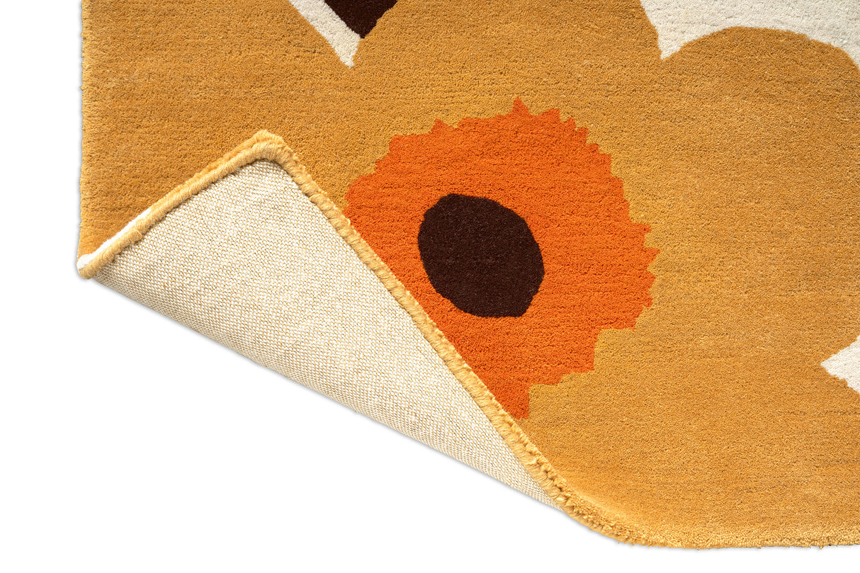Marimekko Unikko Caramel Honey Wool Rug