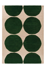 Marimekko Isot Kivet Emerald Green Wool Rug
