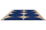 Marimekko Isot Kivet Cobalt Blue Wool Rug