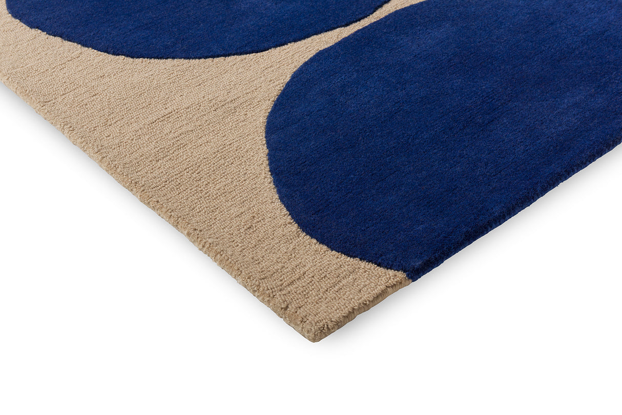 Marimekko Isot Kivet Cobalt Blue Wool Rug